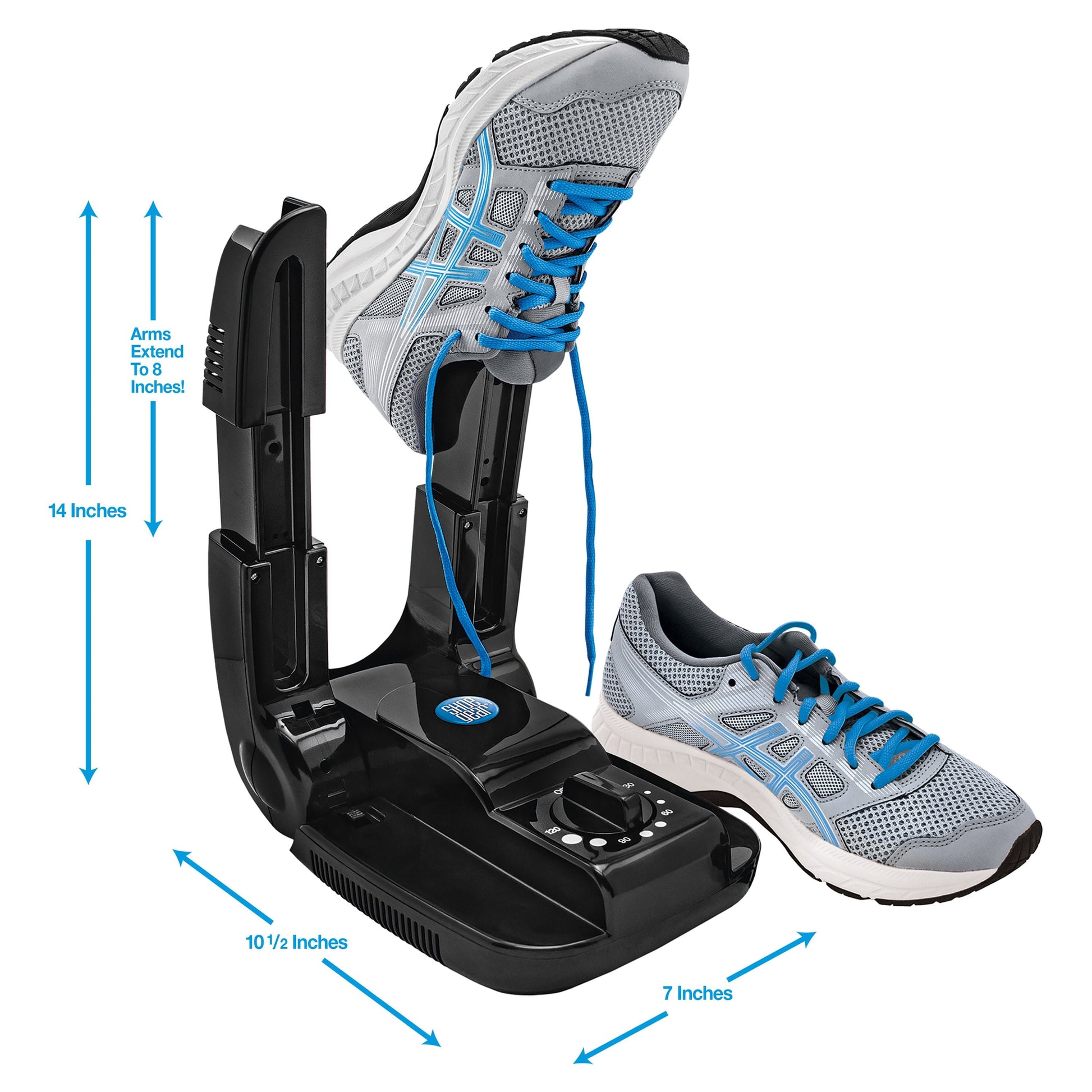 Heated Boot & Shoe Dryer, Black, Plastic