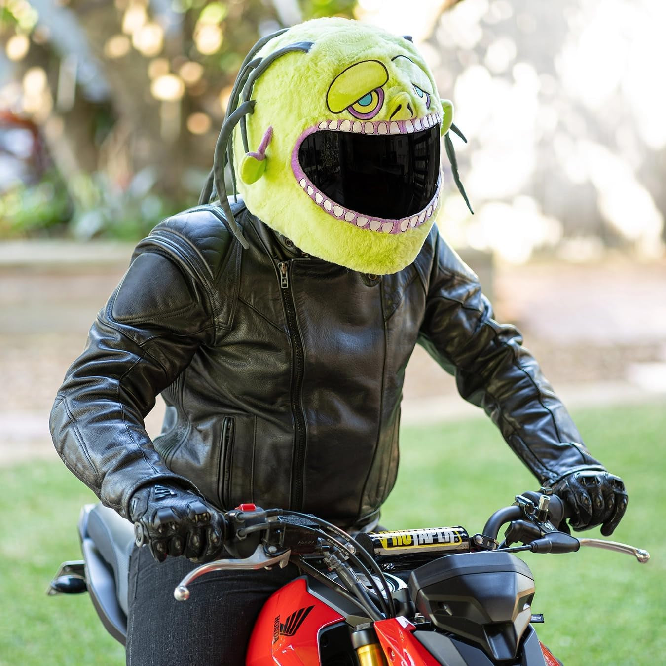 Helmet Cover for Motorcycle Helmet, Fun Rides and Gifts (Cover Only. Helmet Not Included) - Zombie