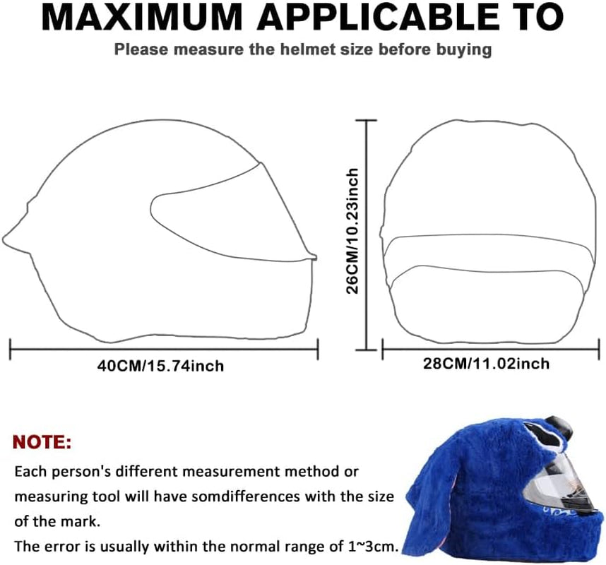 Motorcycle Helmet Covers Are Suitable for Most Full Face Helmets, Cross Section Helmets, Christmas Hats, Fun Riding Gear and Gifts (Squirrels)
