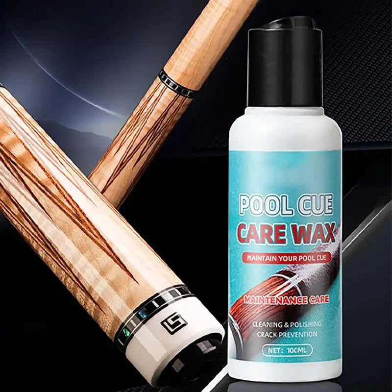 Pool Stick Shaft Wax Billiards Cue Cleaner Wood Polishing Oil 100Ml Long-Lasting Deep Moisturizing Billiards Accessories Pool