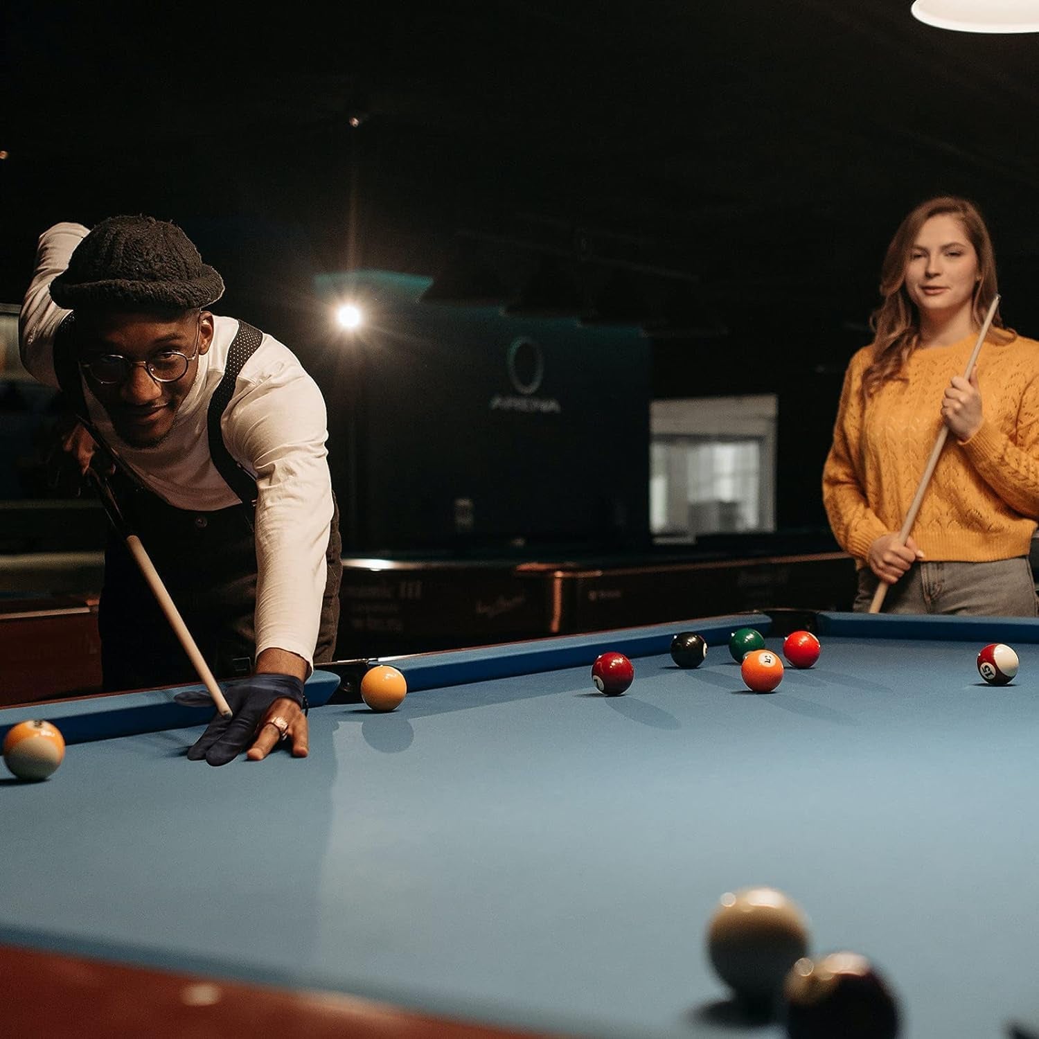 Billiards Glove 2 Pcs Three Finger Pool Glove Universal Cue Sports Gloves Breath