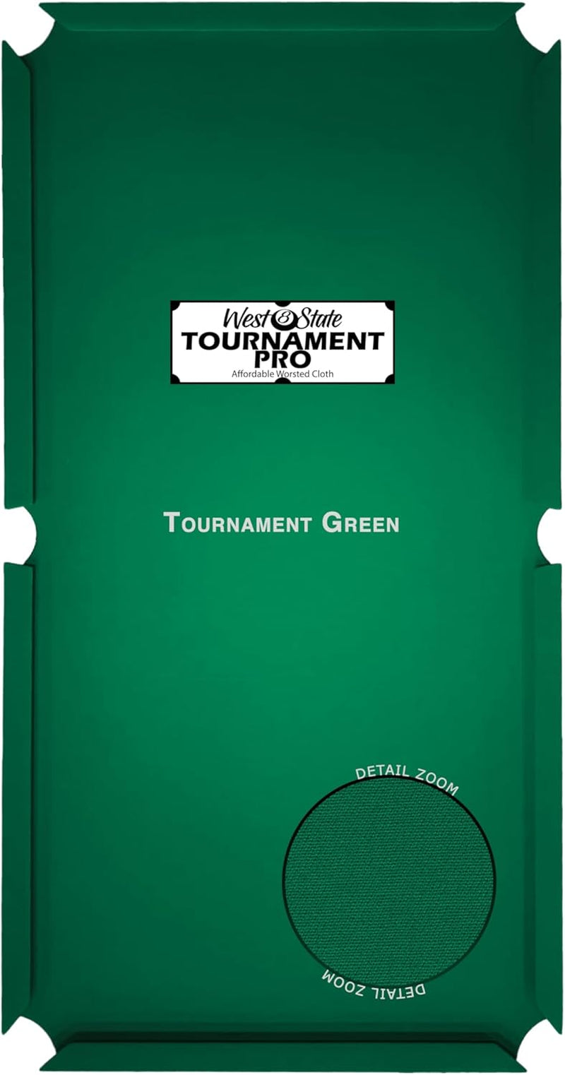 25 Oz Tournament Pro Worsted Pool Table Felt Replacement Kit for Tables - Multiple Colors