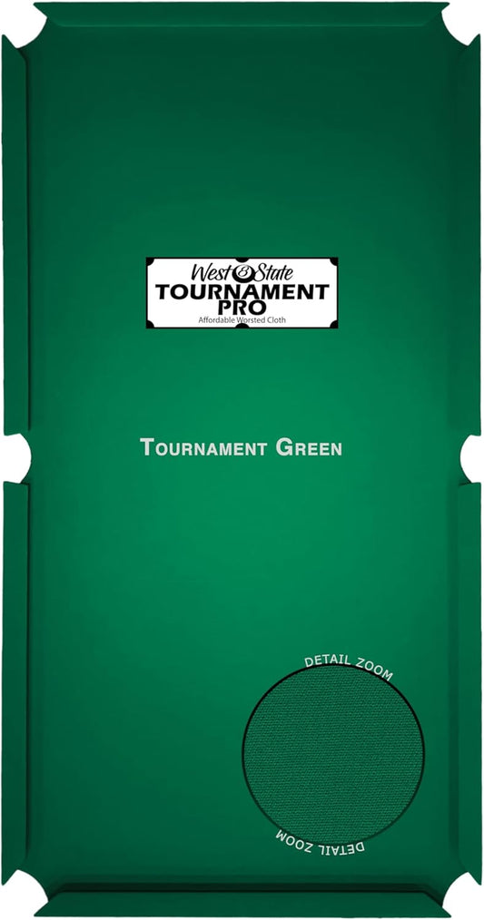 25 Oz Tournament Pro Worsted Pool Table Felt Replacement Kit for Tables - Multiple Colors