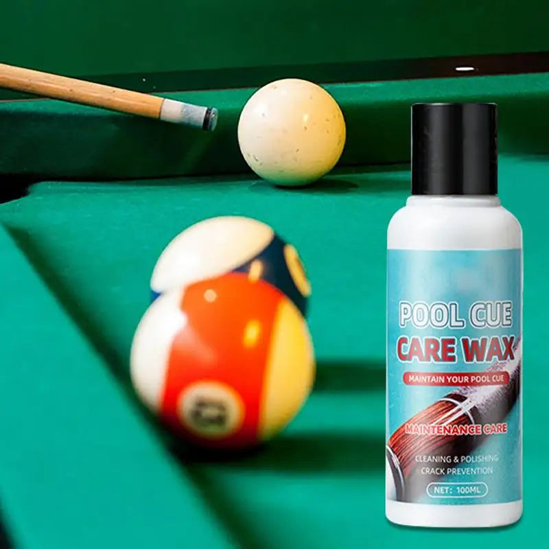 Pool Stick Shaft Wax Billiards Cue Cleaner Wood Polishing Oil 100Ml Long-Lasting Deep Moisturizing Billiards Accessories Pool