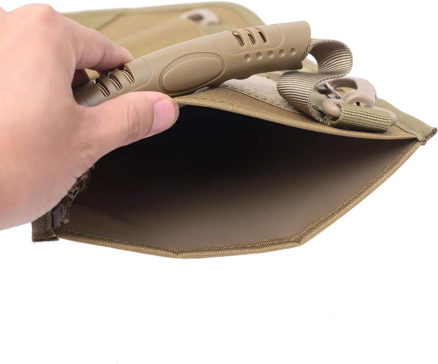 Tactical Christmas Stocking with MOLLE Gear Webbing (3 Pack Tan)