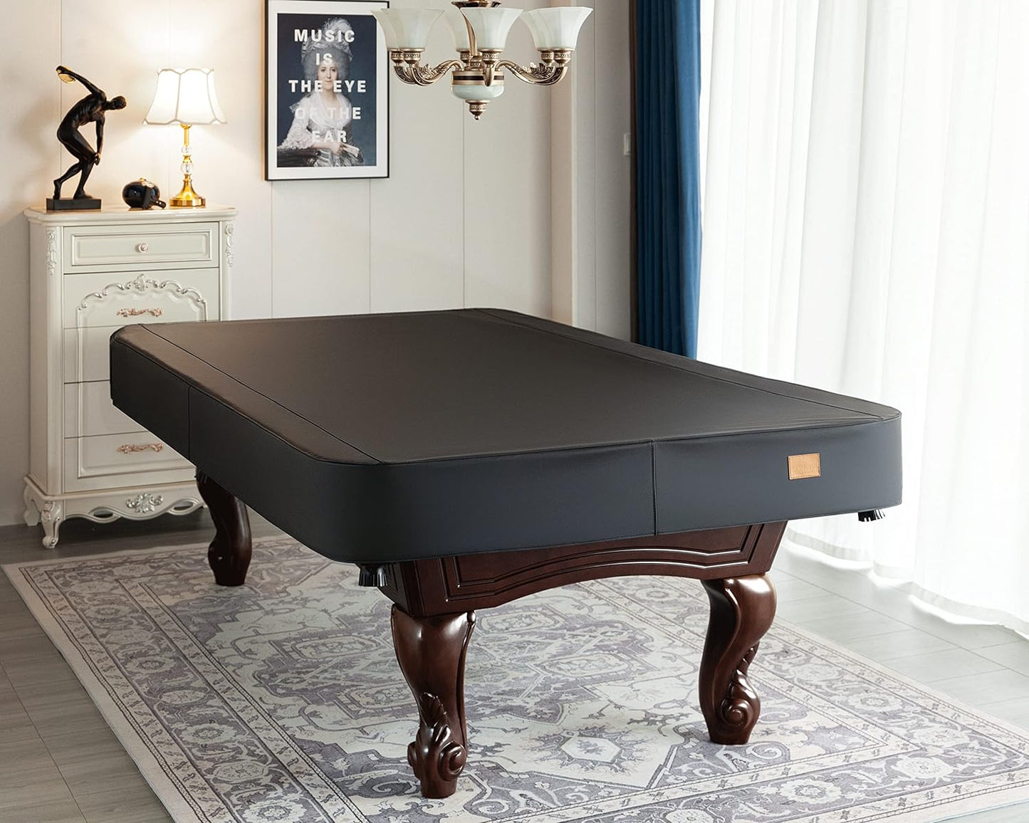 Heavy Duty Leatherette Billiard Pool Table Cover, Waterproof & Tearproof Covers