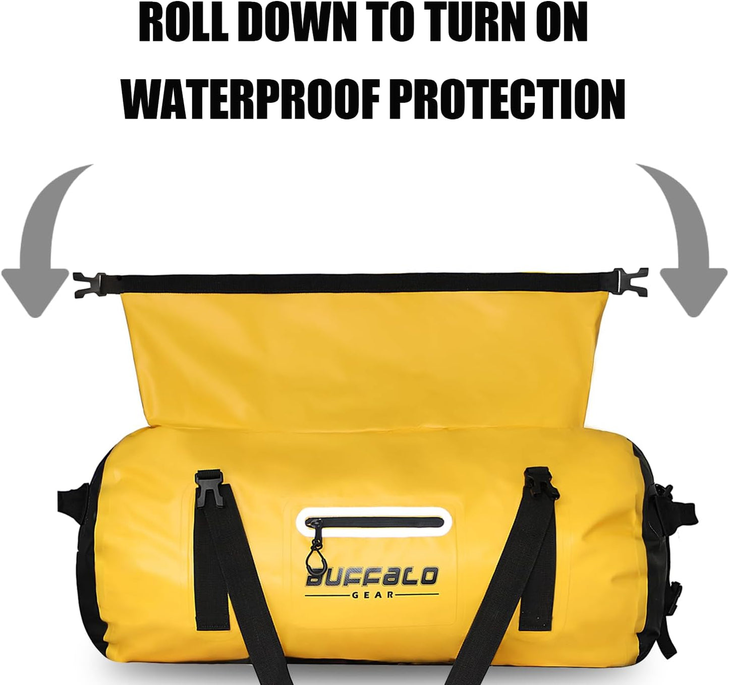 Waterproof Duffle Bag 40L 60L 80L Roll-Top Dry Bag Heavy Duty Waterproof Duffel Travel Bag for Kayaking Rafting Boating Fishing Camping