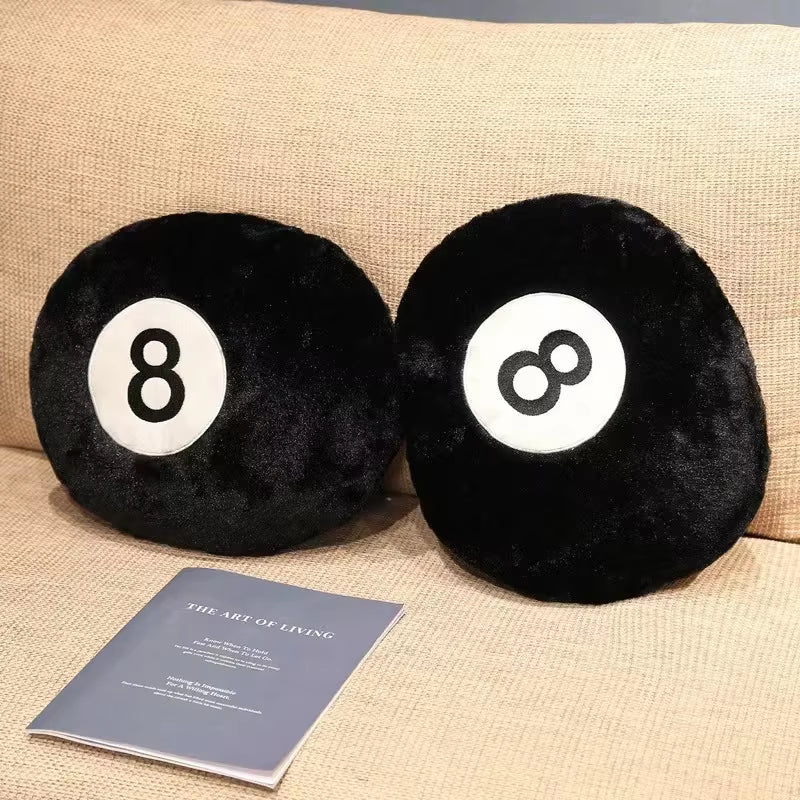 Nice Simulation Billiards 8 Ball Plush Pillow Soft Eight Pool Players Home Decor Indoor Sport Creative Gift