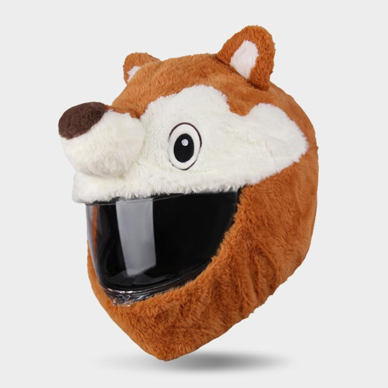 Motorcycle Helmet Covers Are Suitable for Most Full Face Helmets, Cross Section Helmets, Christmas Hats, Fun Riding Gear and Gifts (Squirrels)