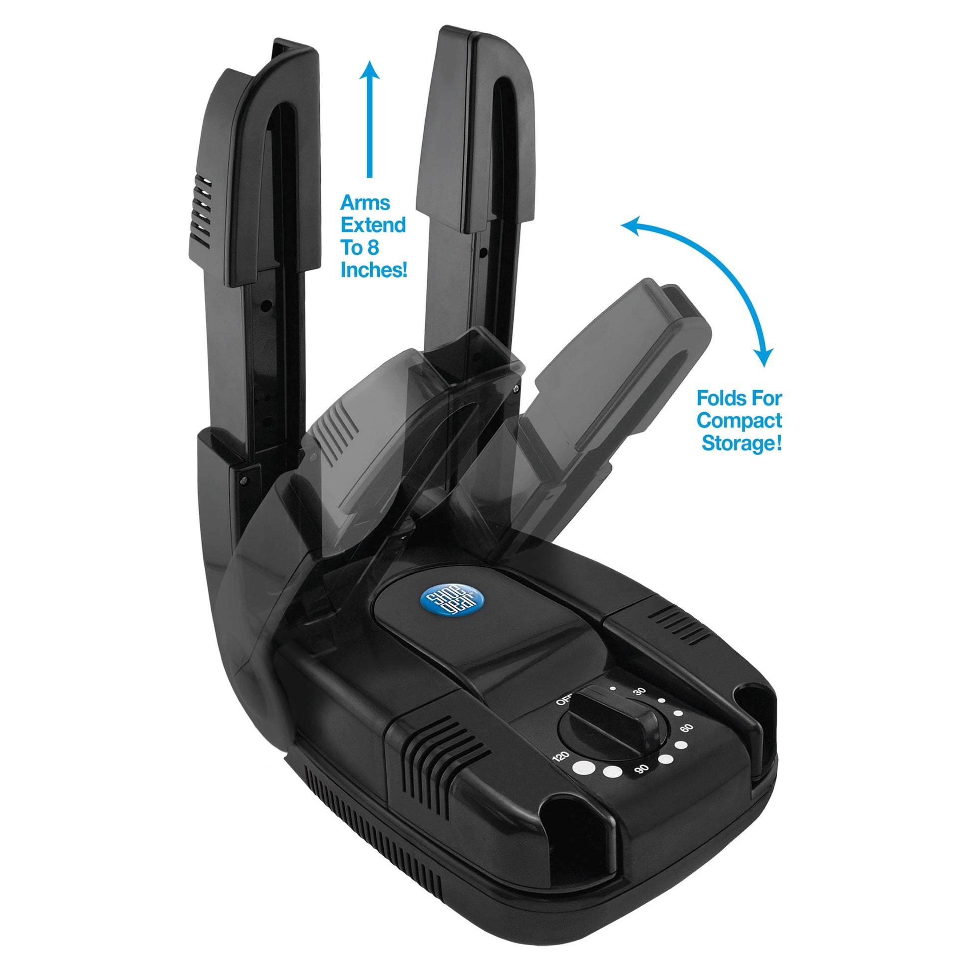 Heated Boot & Shoe Dryer, Black, Plastic