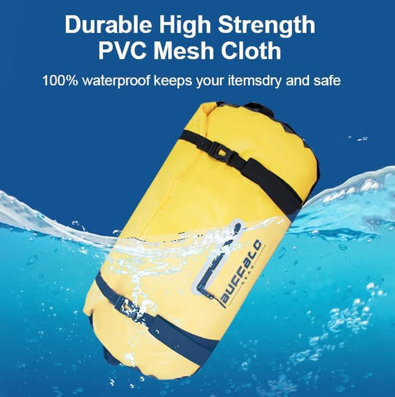 Waterproof Duffle Bag 40L 60L 80L Roll-Top Dry Bag Heavy Duty Waterproof Duffel Travel Bag for Kayaking Rafting Boating Fishing Camping