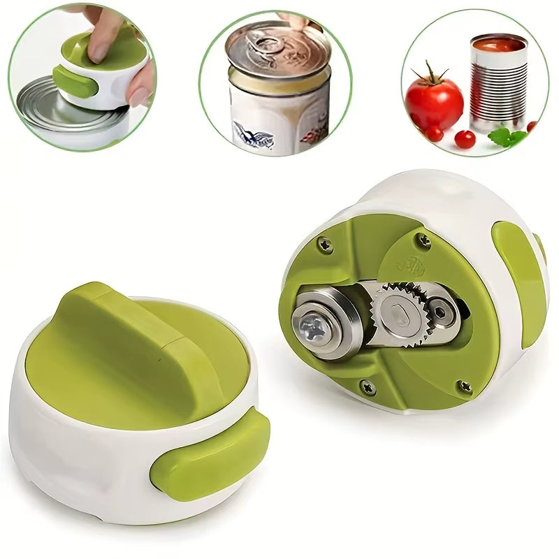 Portable Manual Can Opener Adjustable anti Slip Kitchen Gadgets Easy Twist Release Open Jar Small Tools
