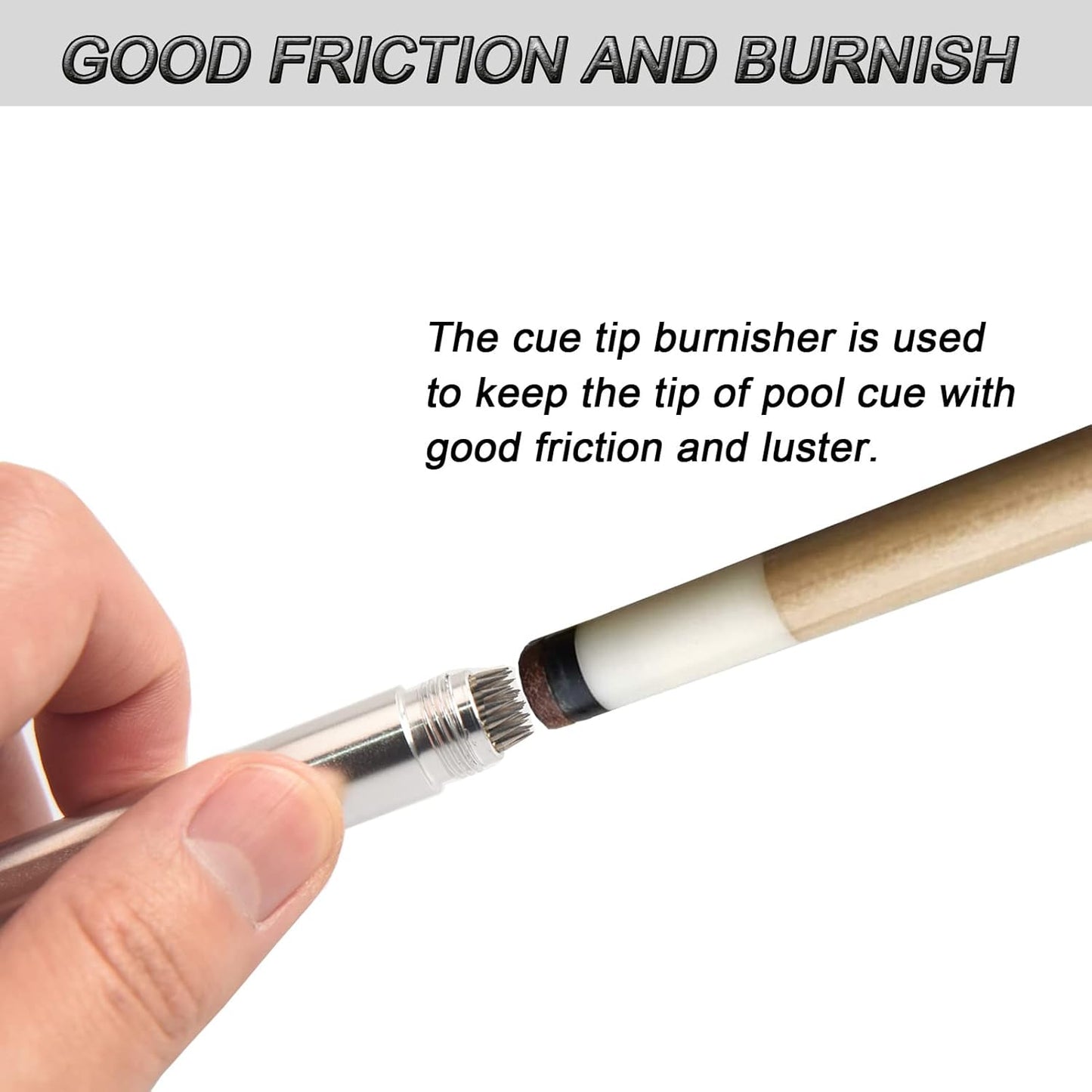 Pool Cue Chalk Holder,2 in 1 Pool Chalk Holder Pocket for Billiards Non-Slip Bil