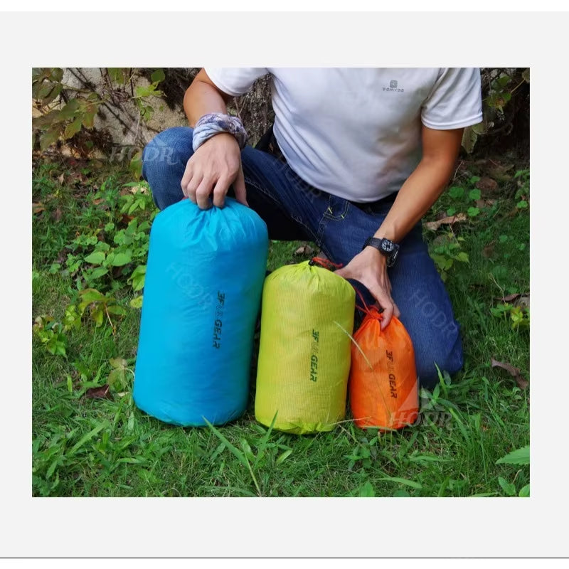 [HODR] 3F UL GEAR Dry Sack Dry Bag Splash-Proof Bags Hiking Camping Bag Stuff Sacks Ultralight Drawstring Outdoor Trekking Gear