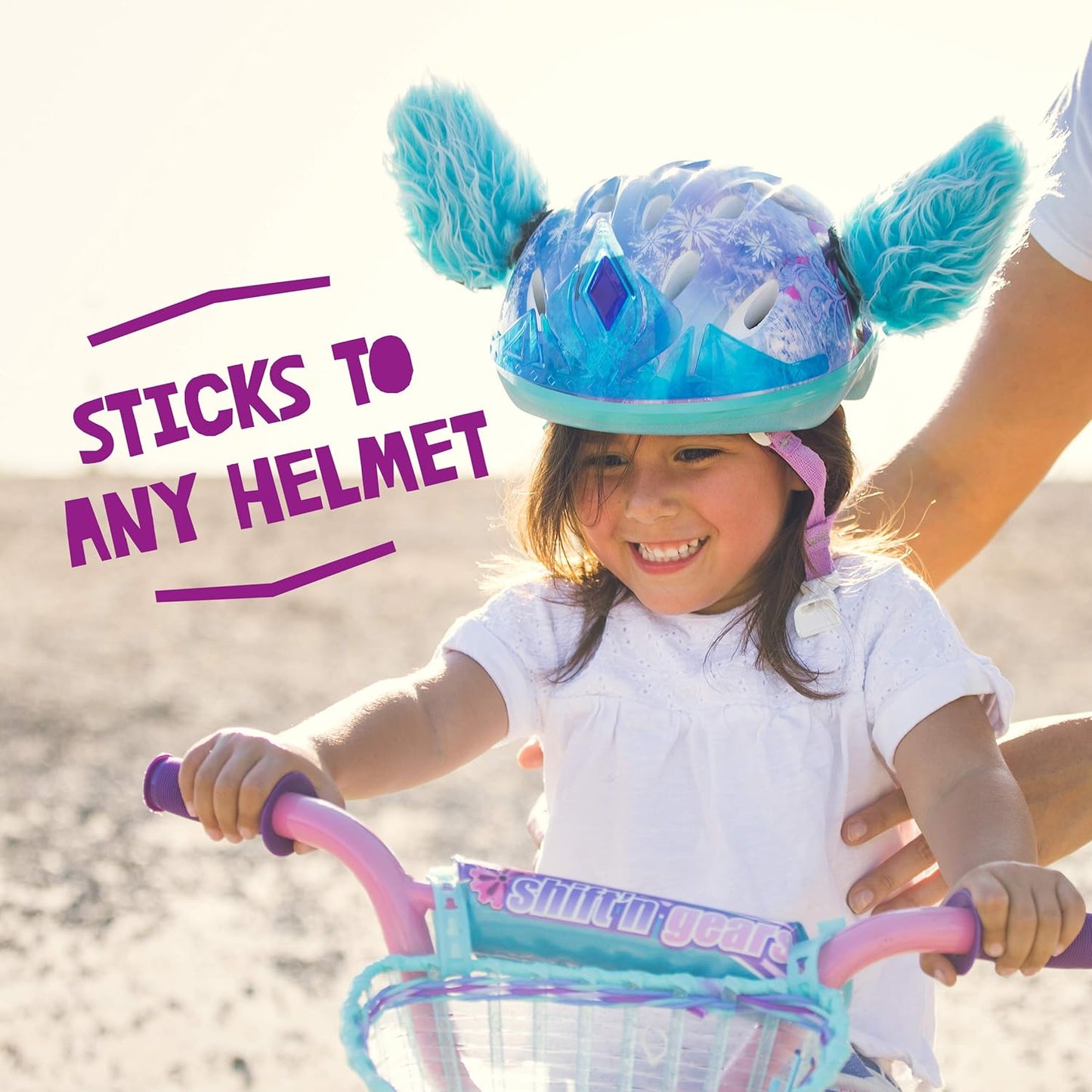 Lynx Helmet Accessories W/Sticky Hook & Loop Fastener Adhesive (Helmet Not Included), Fun Helmet Bunny/Rabbit Ears/Covers for Snowboarding, Skiing, Biking for Kids, Toddlers and Adults