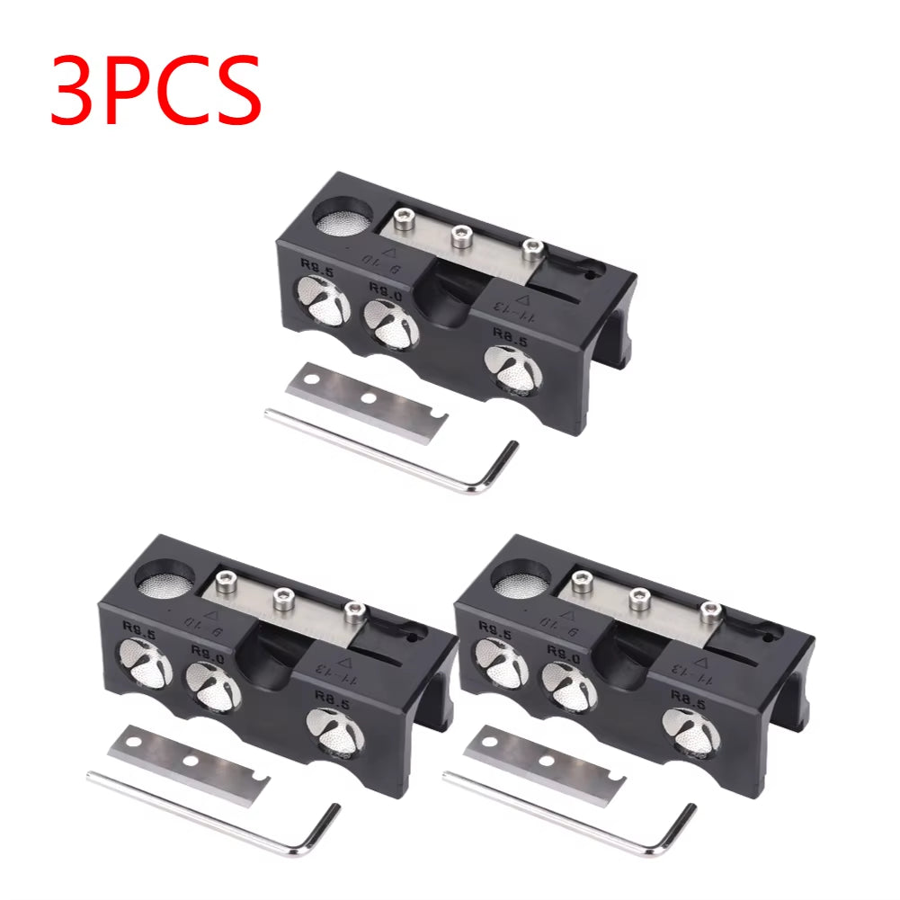 9 in 1 Billiard Cue Tip Grinding Tool Billiards Cue Tip Corrector Tool Billiards Cue Repair Tool Arc Polisher Rod Repair Tool