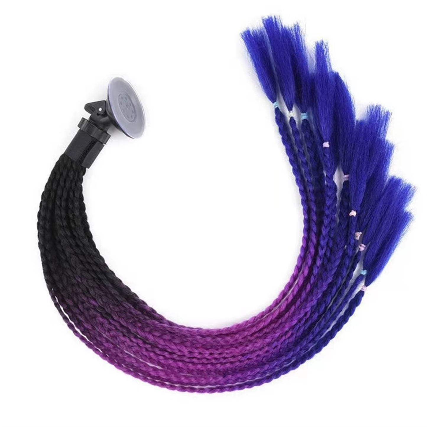 60Cm Motorcycle Helmet Dreadlocks Helmet Dirty Braid Motorcycle Ponytail Helmet Hair for Bike Motorcycle Helmet Decoration