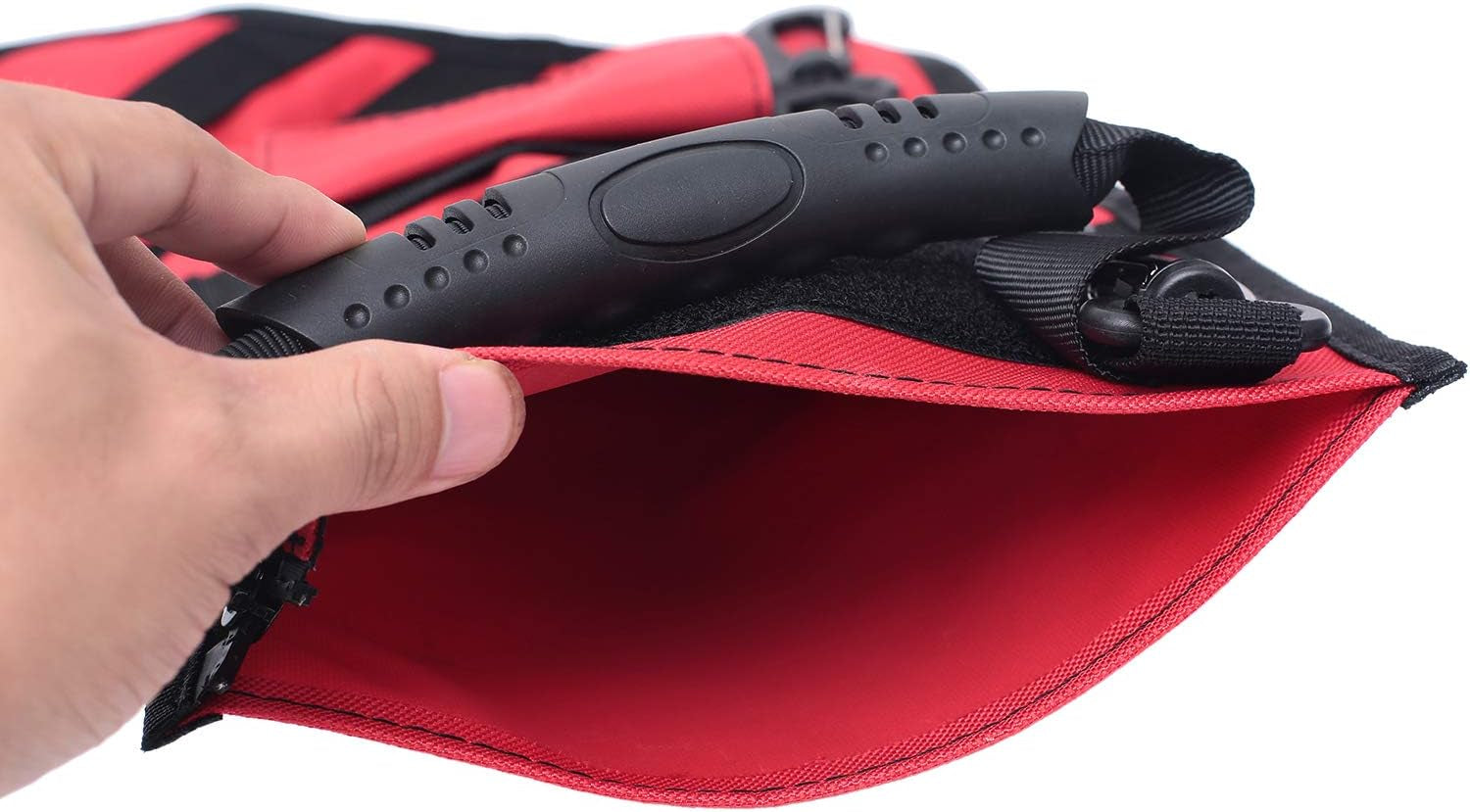 Tactical Christmas Stocking with MOLLE Gear Webbing (1 Pack Red)