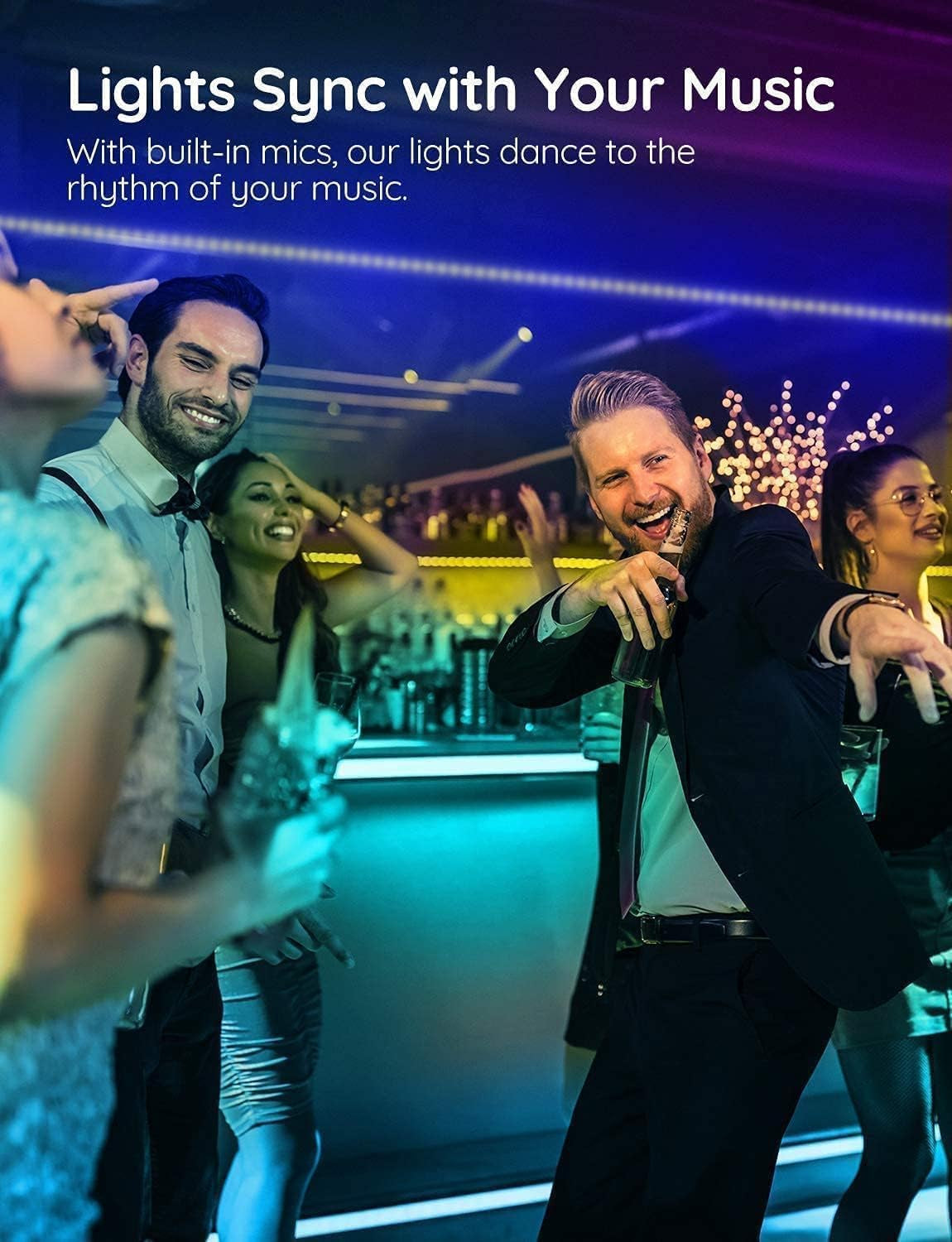 Govee LED Strip Lights for Bedroom Kitchen Party