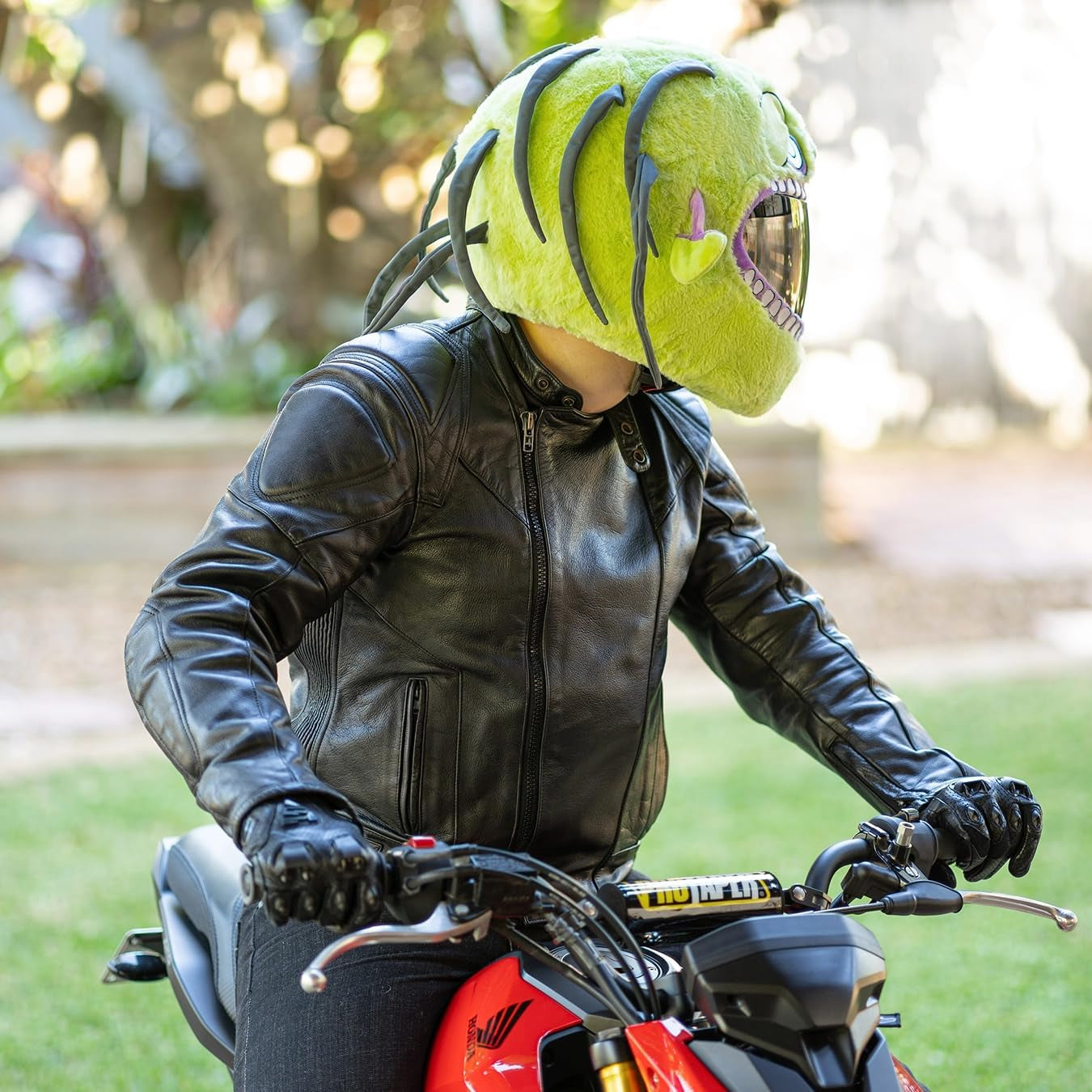 Helmet Cover for Motorcycle Helmet, Fun Rides and Gifts (Cover Only. Helmet Not Included) - Zombie
