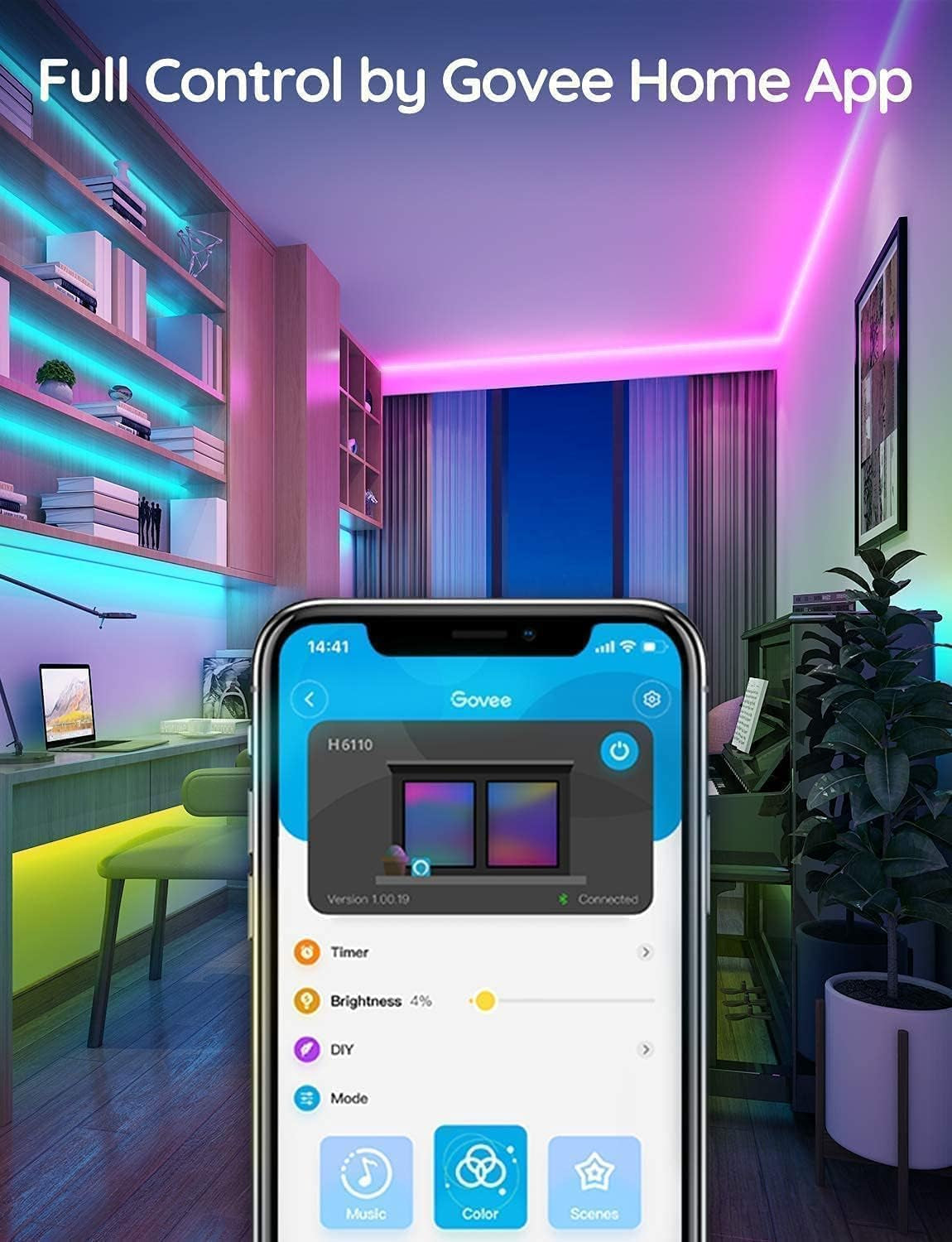 Govee LED Strip Lights for Bedroom Kitchen Party