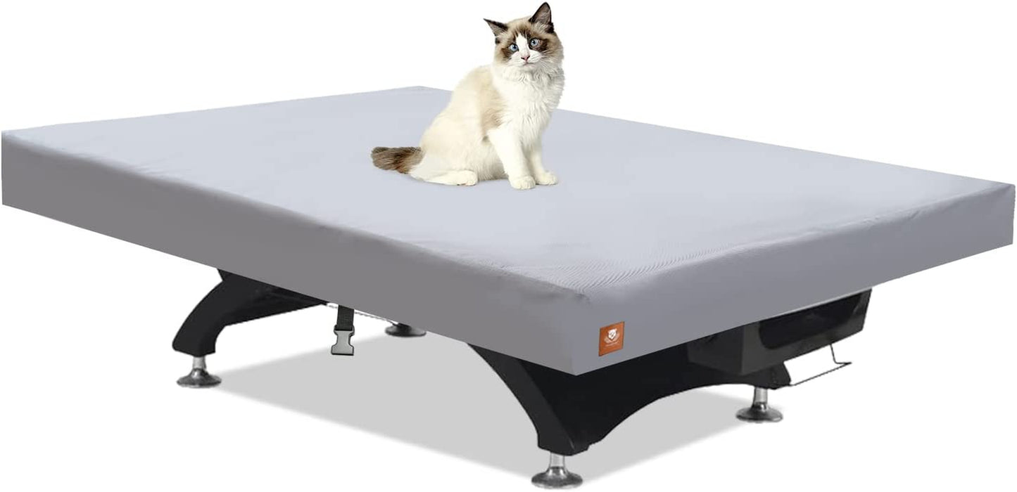 Clawscover Pool Table Cover 7/8/9 Feet,Heavy Duty Waterproof Scratch-Free 600D P