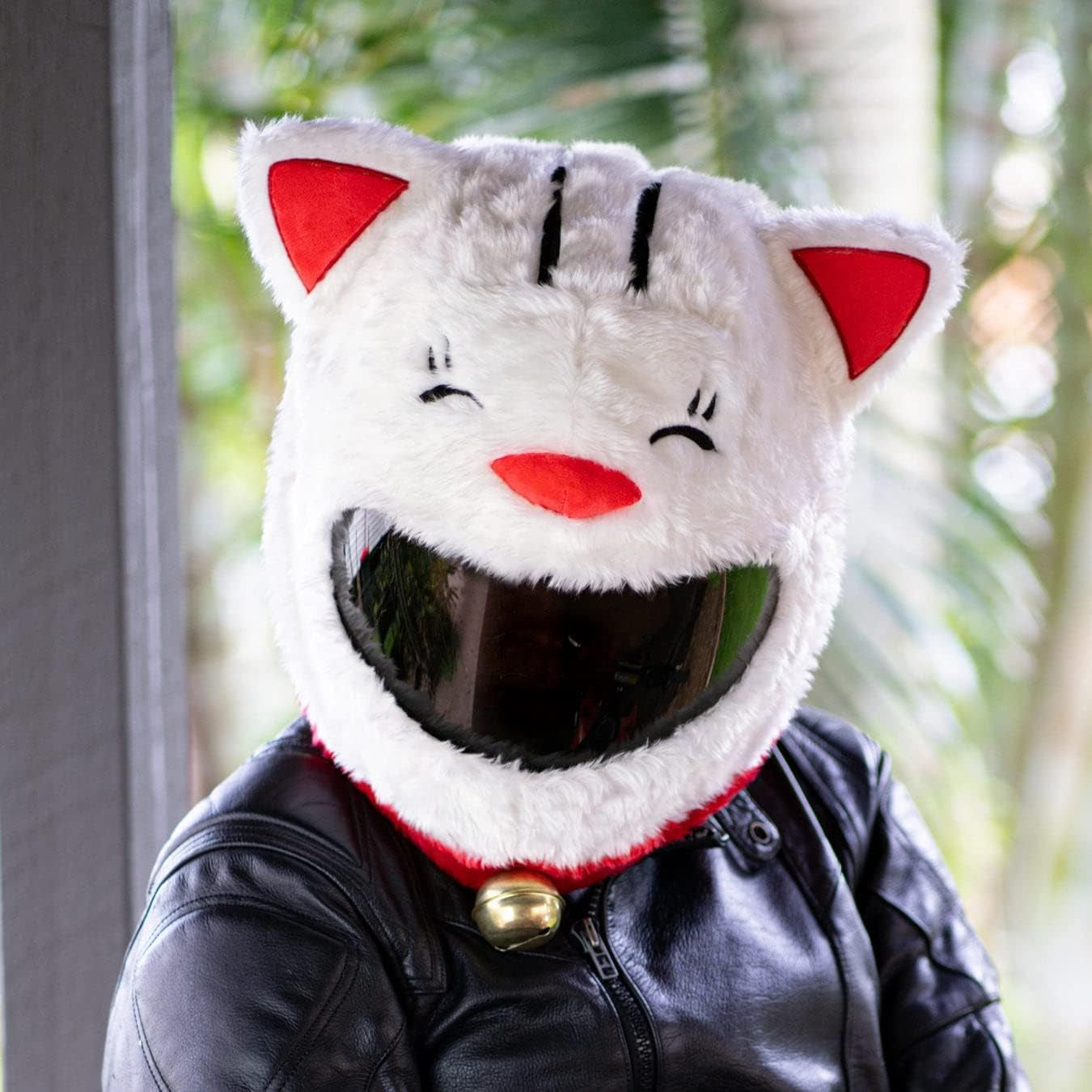 Helmet Cover for Motorcycle Helmet, Fun Rides and Gifts (Cover Only. Helmet Not Included) - Lucky Cat