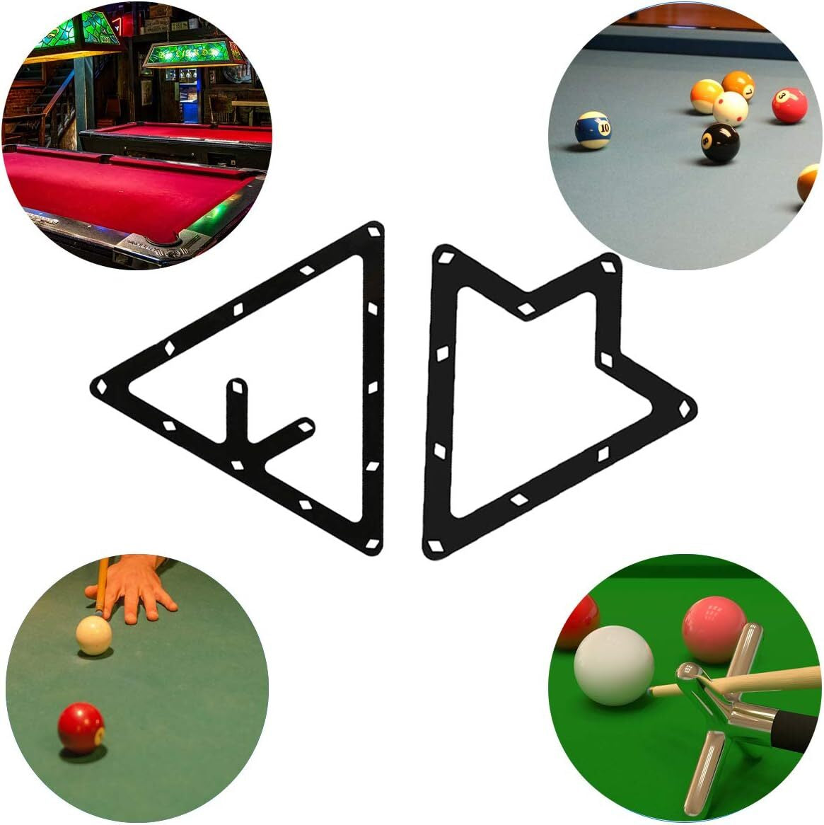 6Pcs Magic Ball Rack Magic Rack Sheet, Pool Ball Rack Magic Rack Sheet Billiards