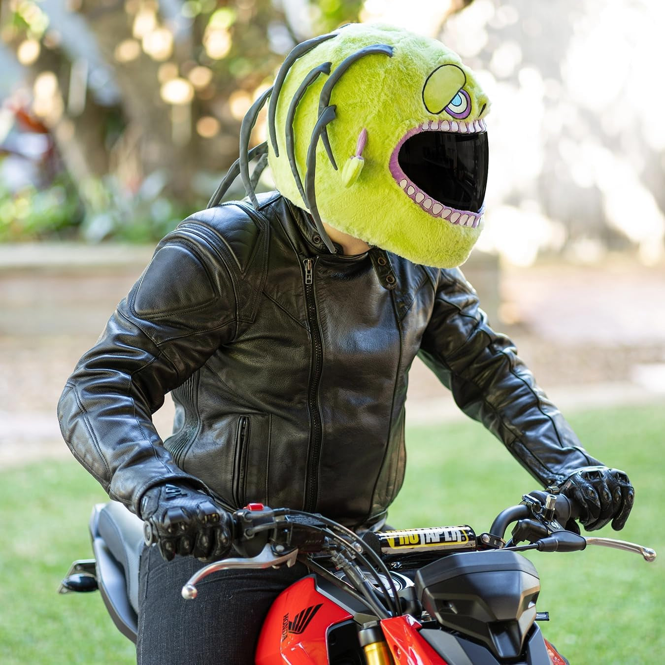 Helmet Cover for Motorcycle Helmet, Fun Rides and Gifts (Cover Only. Helmet Not Included) - Zombie