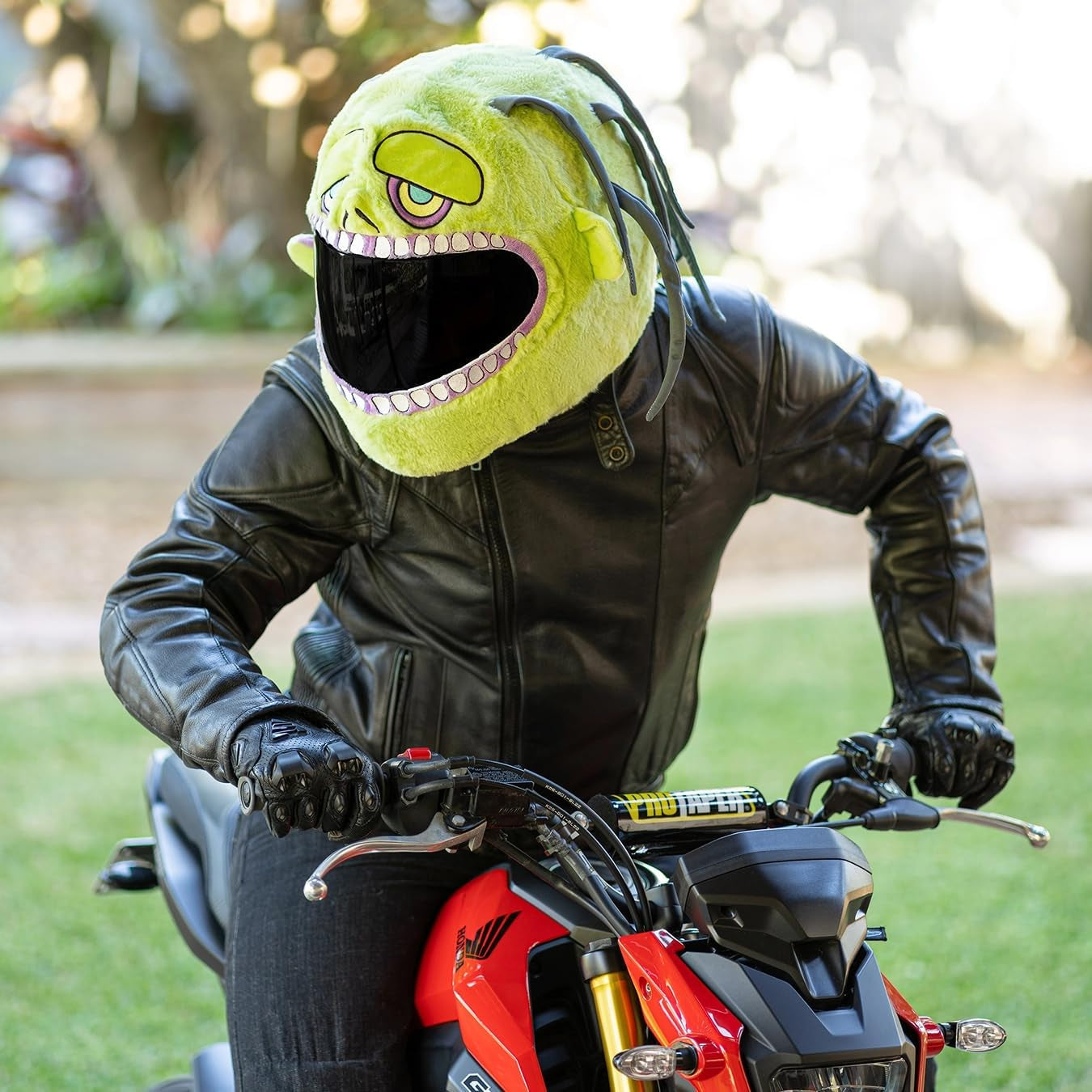 Helmet Cover for Motorcycle Helmet, Fun Rides and Gifts (Cover Only. Helmet Not Included) - Zombie