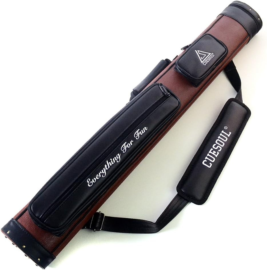 House Bar Pool Cue Sticks,Two Cue Sticks + 2X2 Pool Cue Case Hard