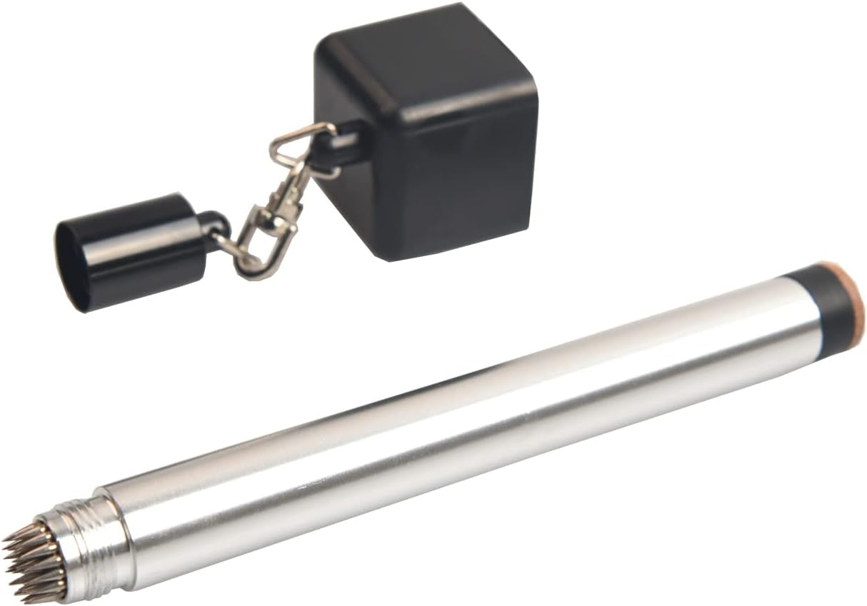 Pool Cue Chalk Holder,2 in 1 Pool Chalk Holder Pocket for Billiards Non-Slip Bil