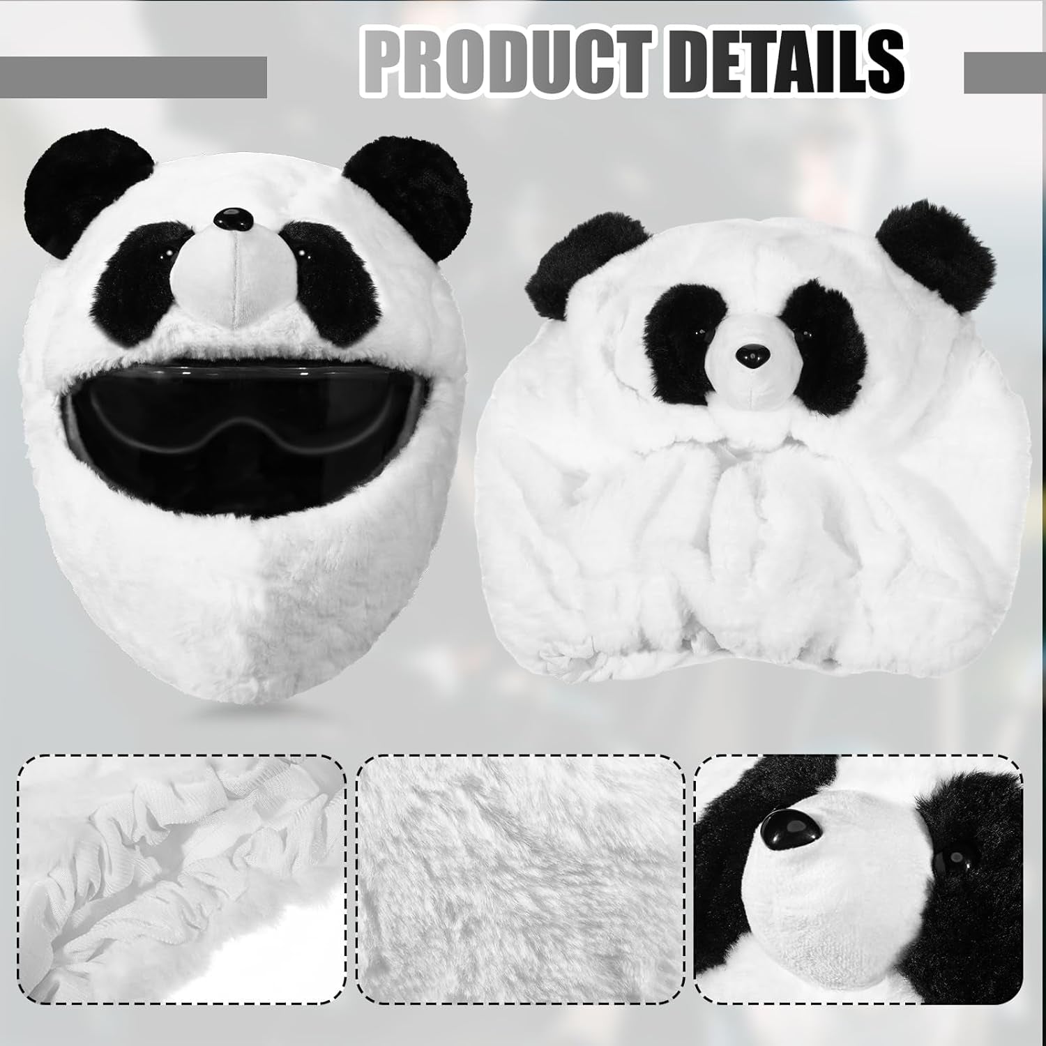 Motorcycle Helmet Cover Cute Animal Cover Funny Decoration Dust Cap for Rides Gif (Helmet Not Included)