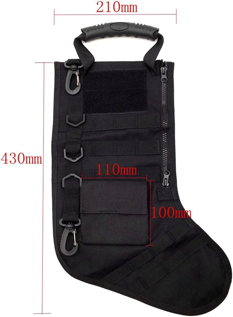 Tactical Christmas Stocking with Molle Gear (Black)
