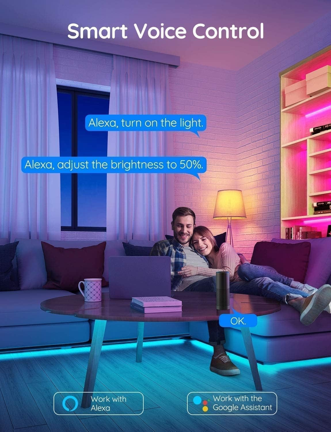 Govee LED Strip Lights for Bedroom Kitchen Party