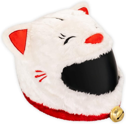 Helmet Cover for Motorcycle Helmet, Fun Rides and Gifts (Cover Only. Helmet Not Included) - Lucky Cat