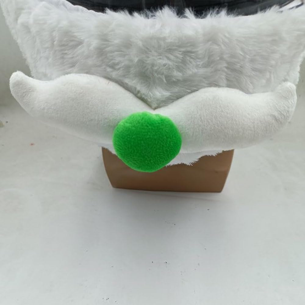 Christmas Motorcycle Helmet Covers Cartoon Xmas Hat Decoration Full Face Helmet Protective Cover Santa Claus Plush Helmet Cover for Men Women Motorcycle Helmet Fun Riding Gear and Gifts